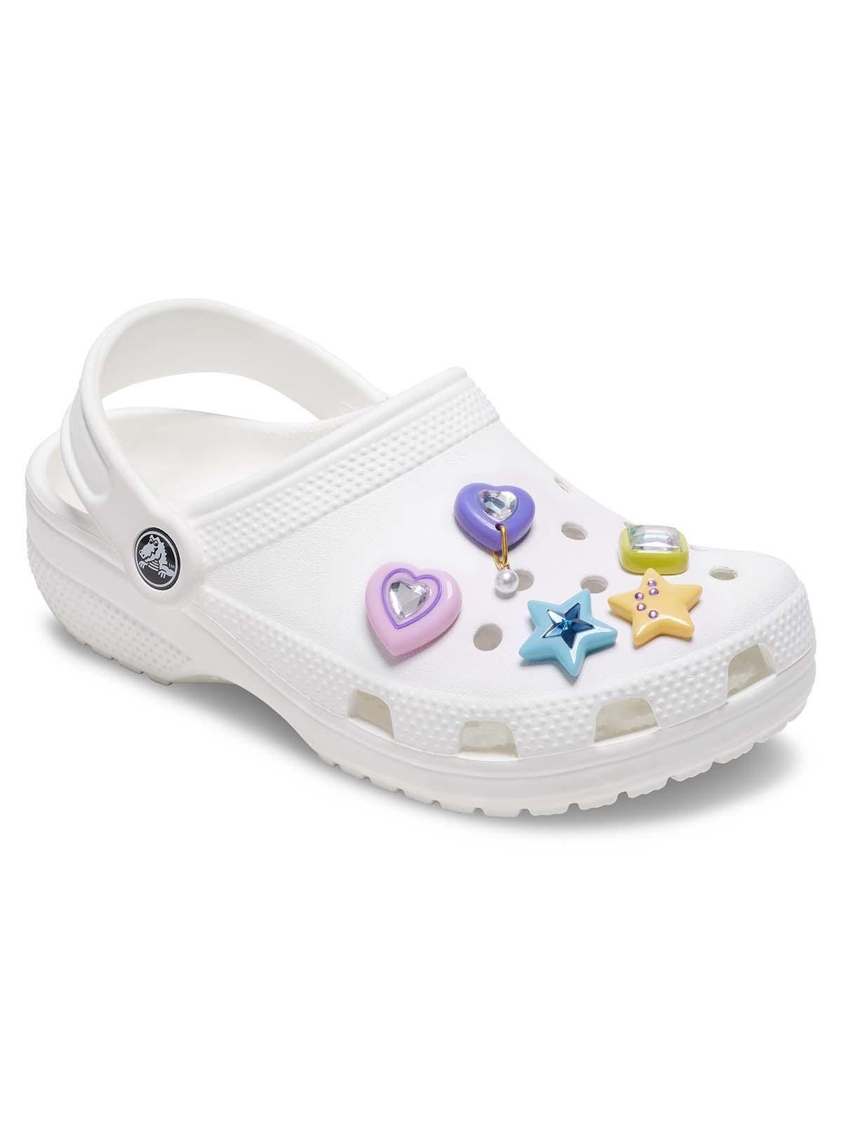 Jibbitz Crocs Gemas Deslumbrantes Pack 5 Blanco-1