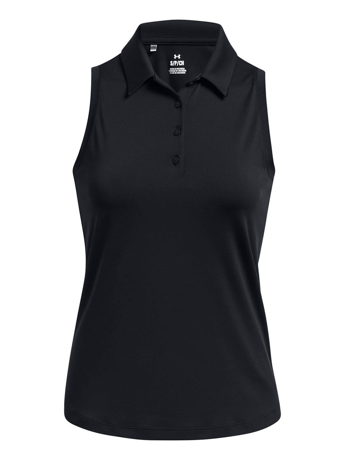 Polera Sin Mangas Ua Playoff Negro Para Mujer-0