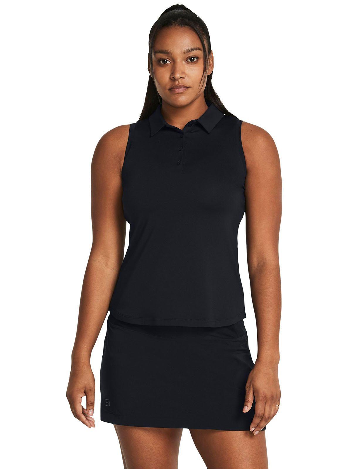 Polera Sin Mangas Ua Playoff Negro Para Mujer-3