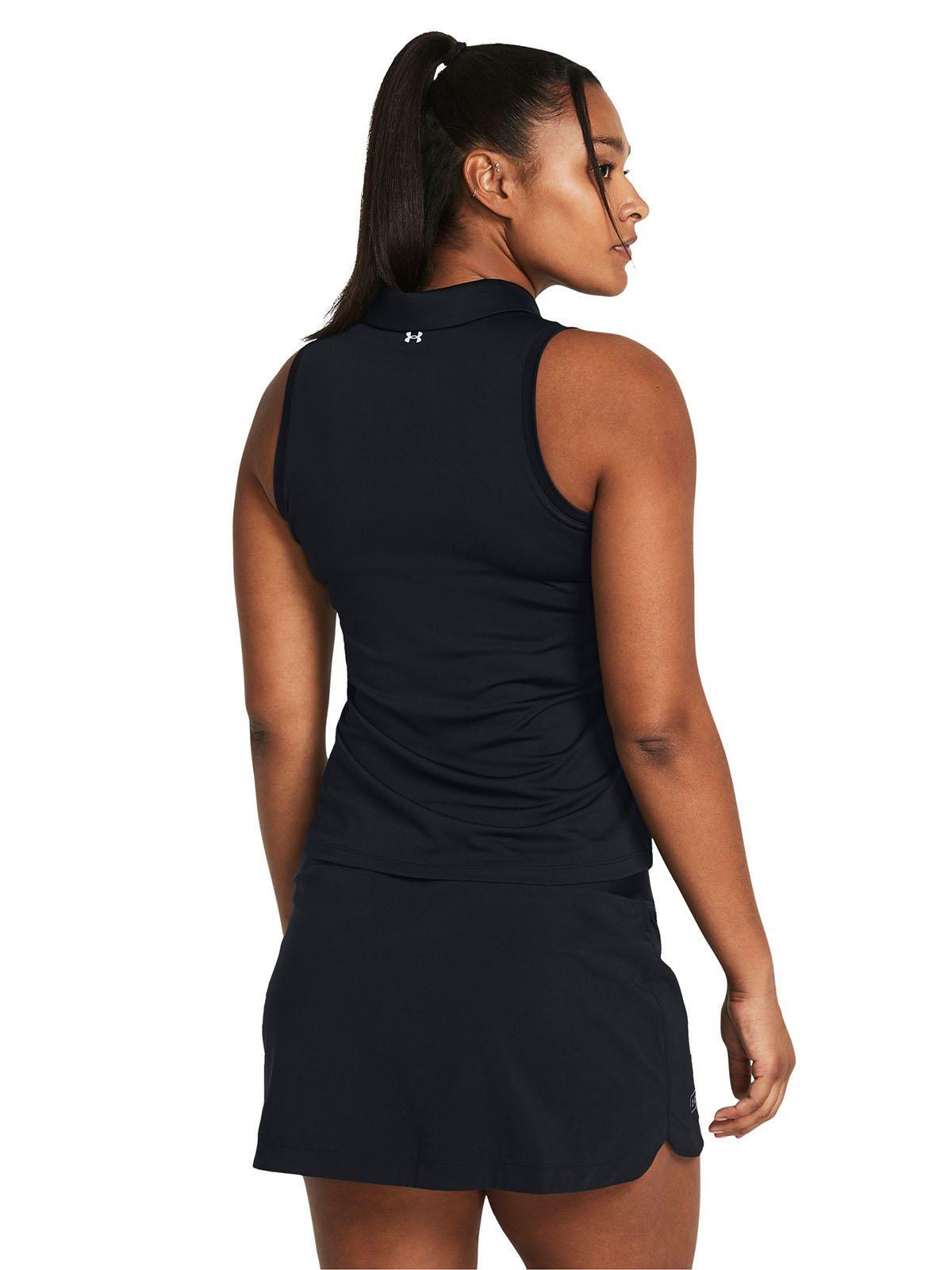 Polera Sin Mangas Ua Playoff Negro Para Mujer-4