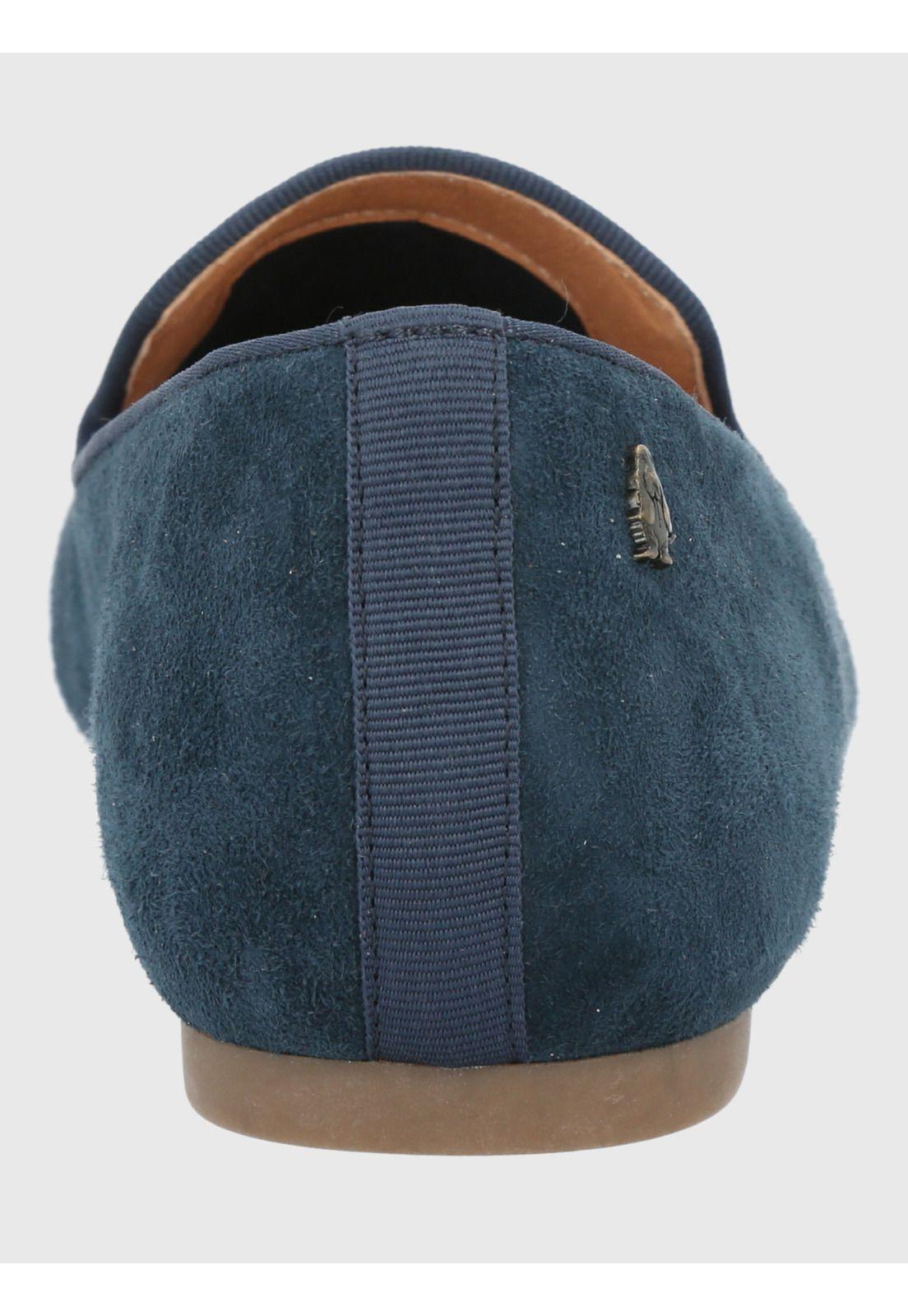 Mocasin Cuero Mujer Oda Azul-6
