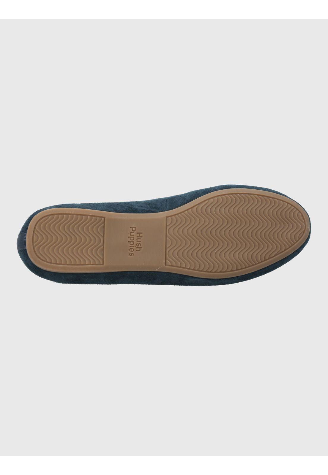 Mocasin Cuero Mujer Oda Azul-7