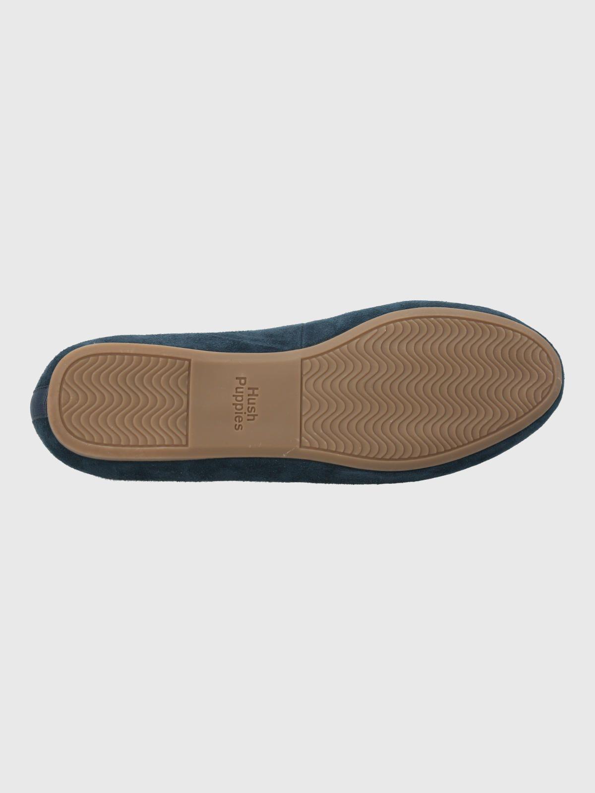 Mocasin Cuero Mujer Oda Azul-7