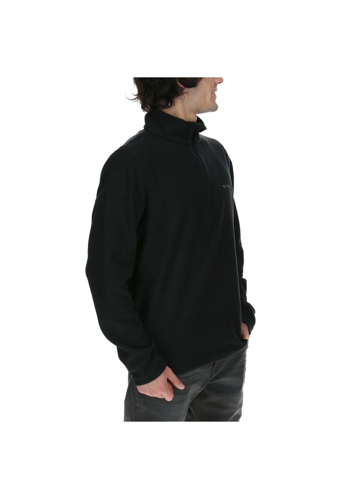 Polar Hombre Microfleece Qtr Zip Negro-3