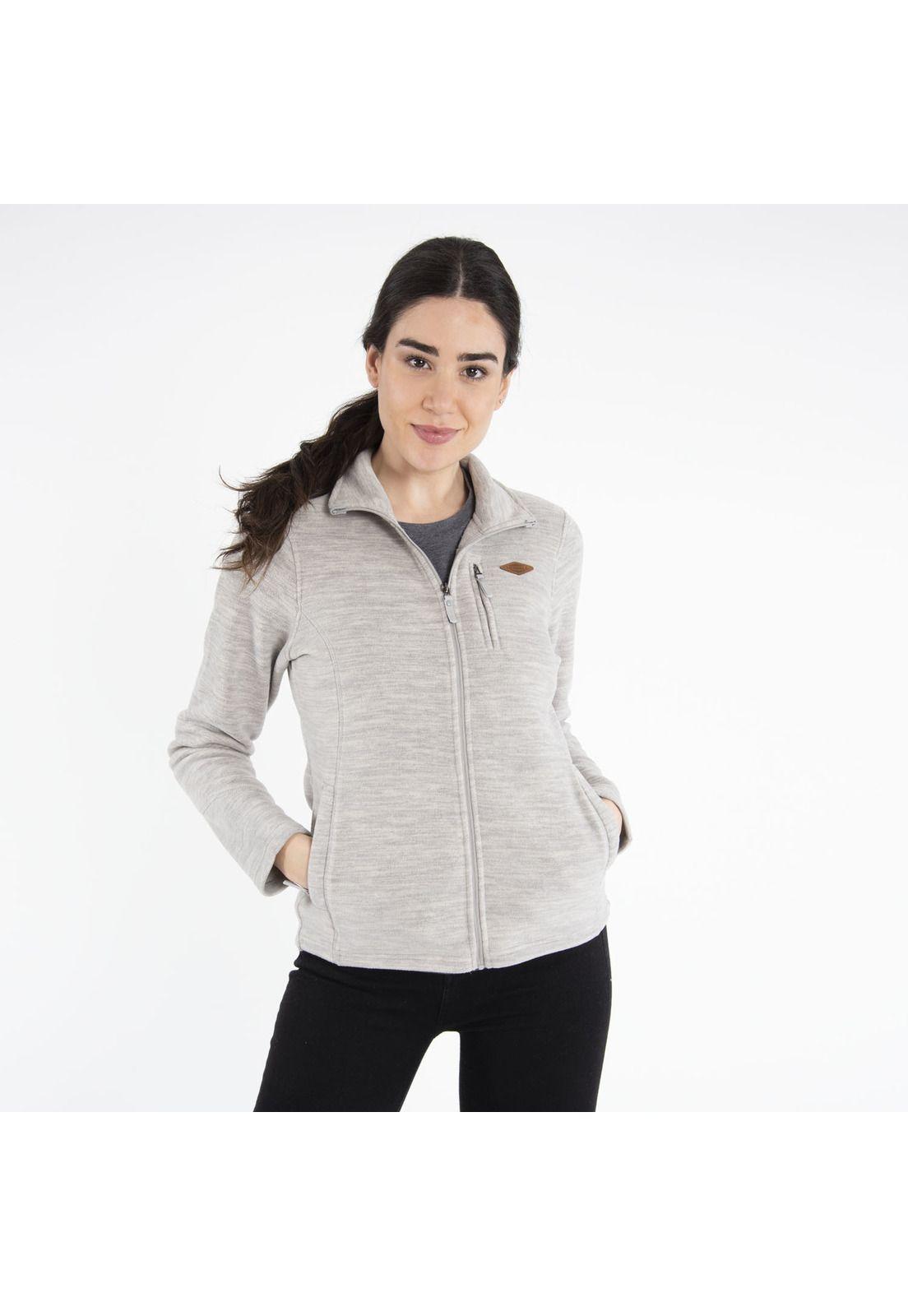 Polar Mujer Kata Knitted Full Zi Blanco-0