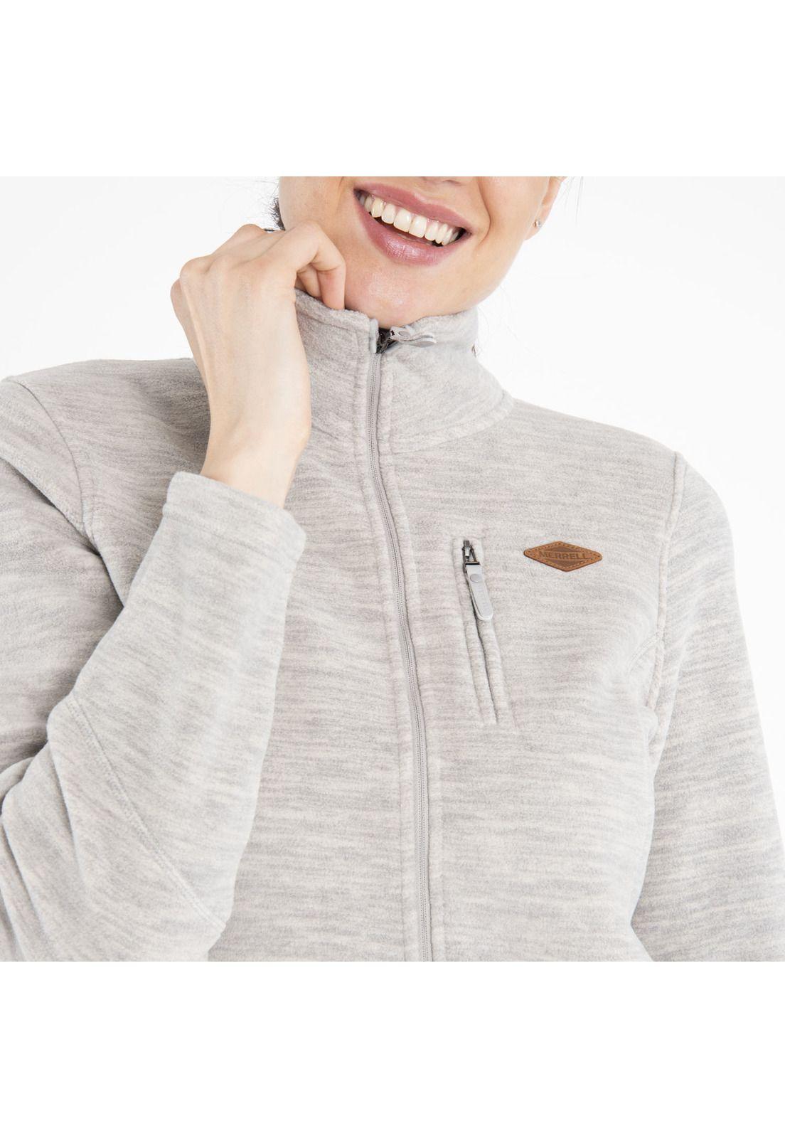 Polar Mujer Kata Knitted Full Zi Blanco-3