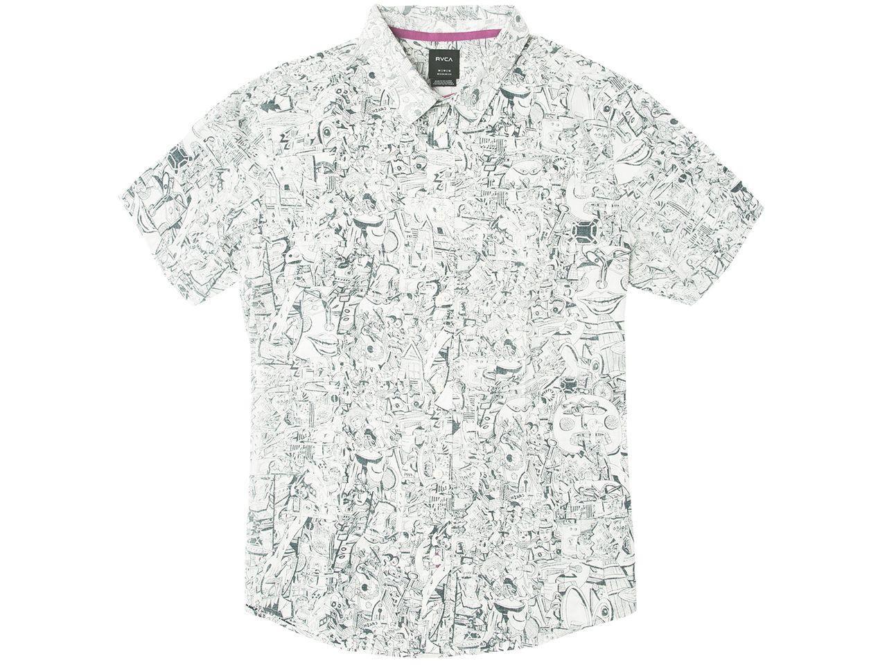 Camisa Manga Corta Grillo Ss Antique White-0