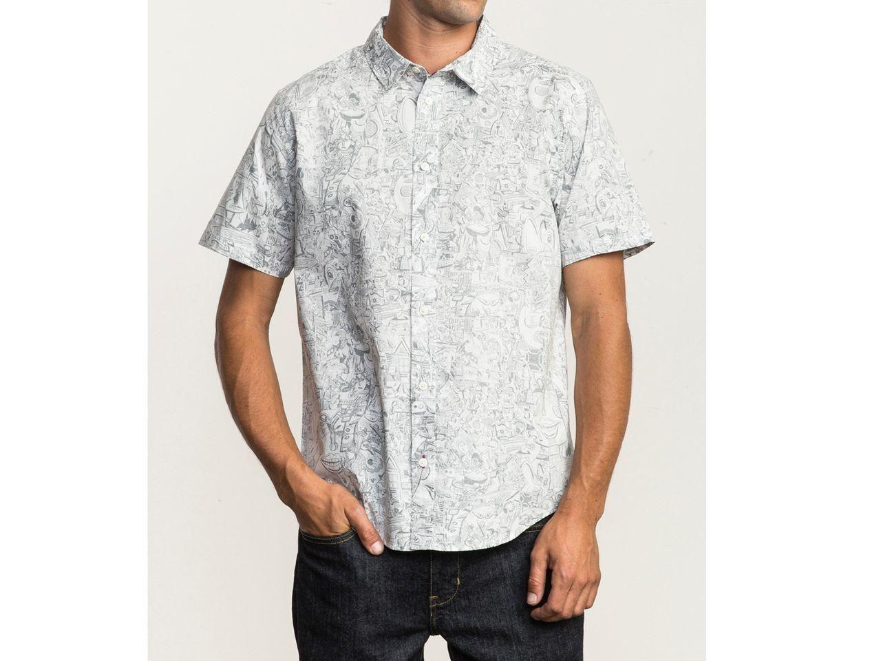 Camisa Manga Corta Grillo Ss Antique White-1