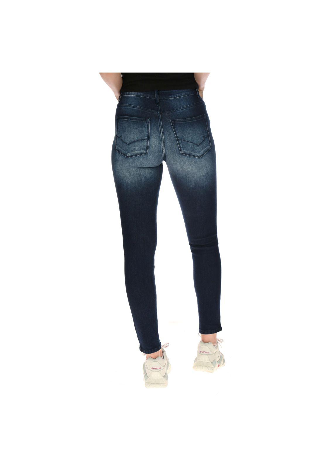 Jeans Mujer Kathryn Skinny Algodón Azul-2