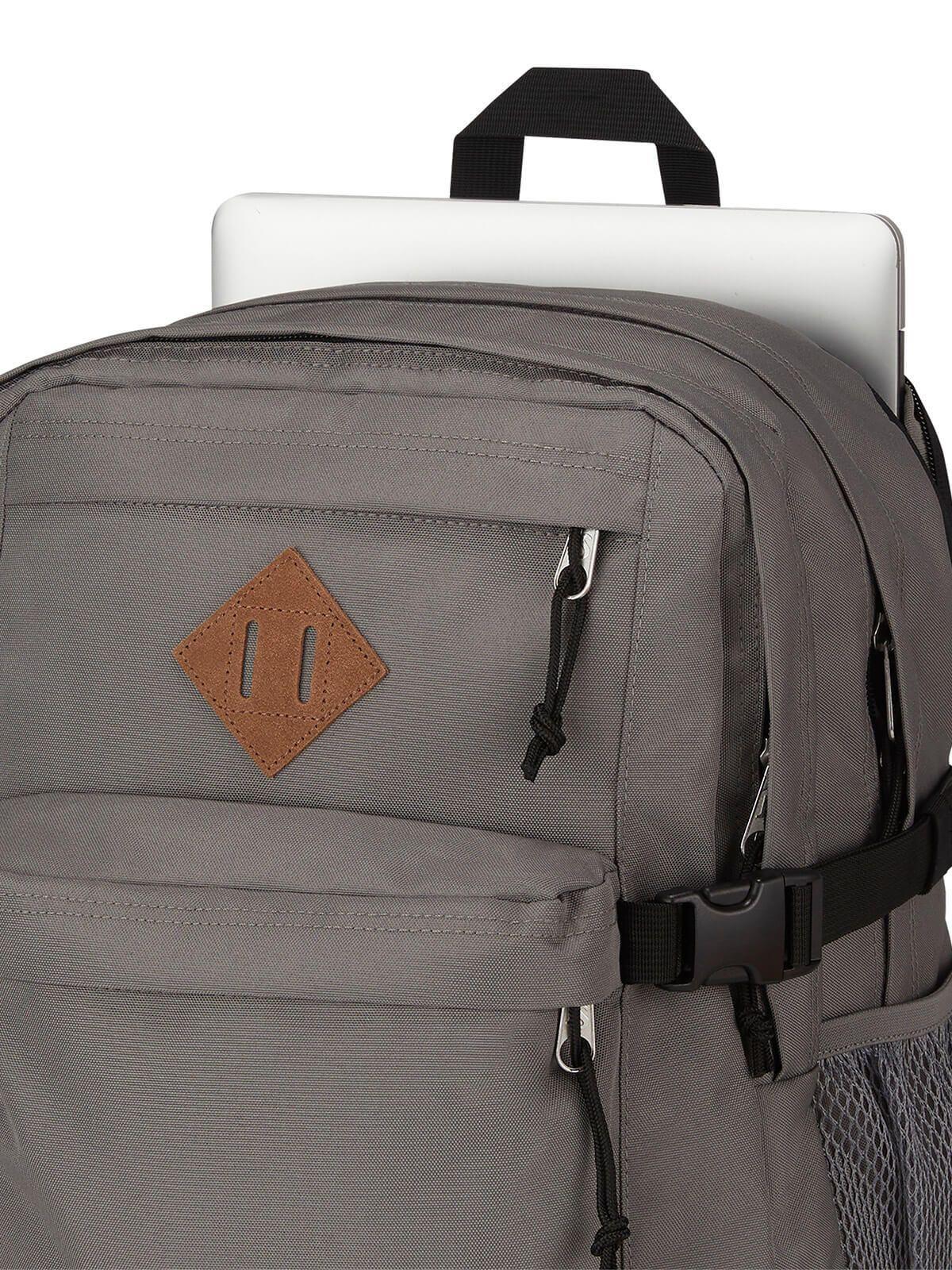 Mochila laptop Main Campus Gris-3