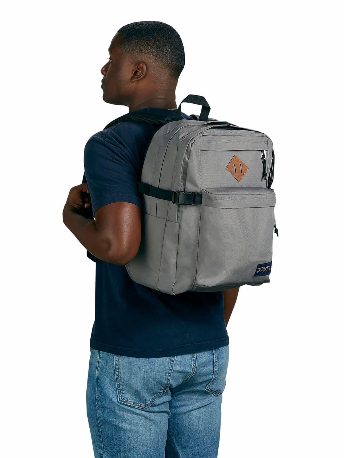 Mochila laptop Main Campus Gris-5