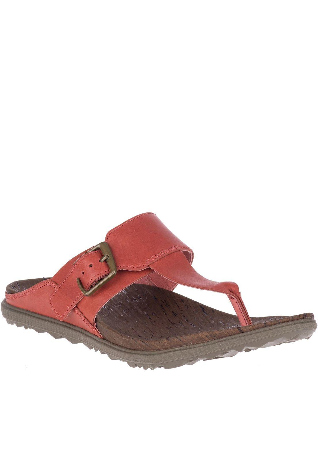 Sandalia Mujer Around Town Luxe Post Terracota-0