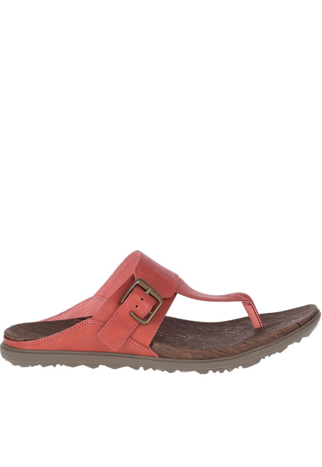 Sandalia Mujer Around Town Luxe Post Terracota-1