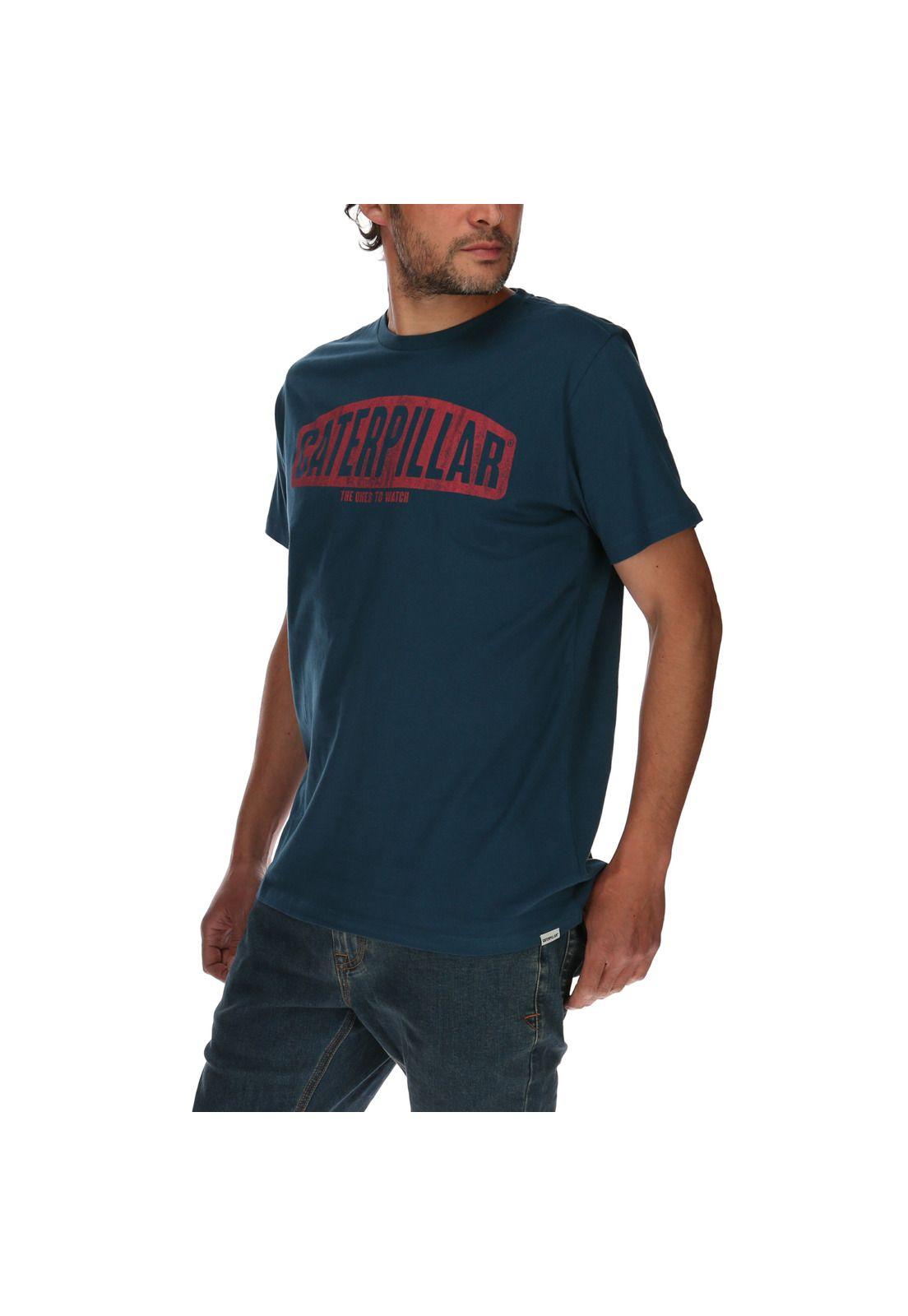 Polera Mc Hombre Watch Tee Algodón Azul Petróleo-1