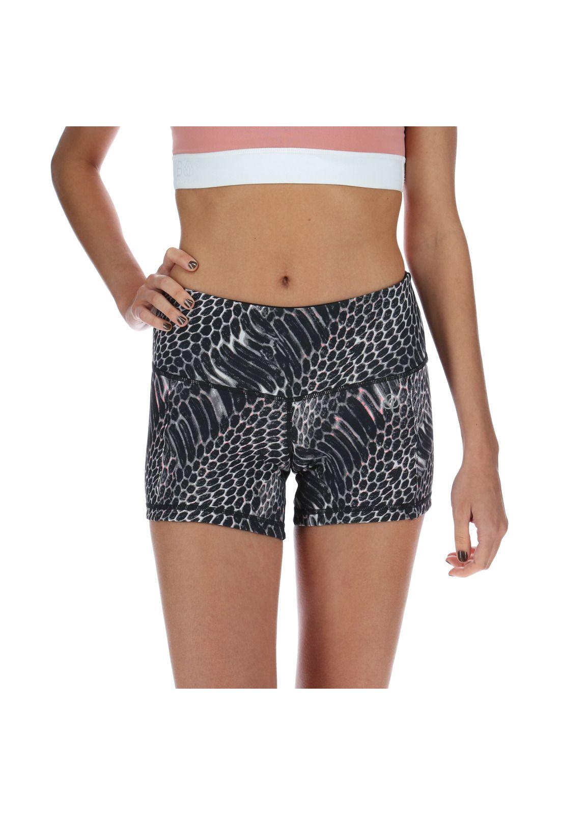 Short Short Legg Print Negro-0