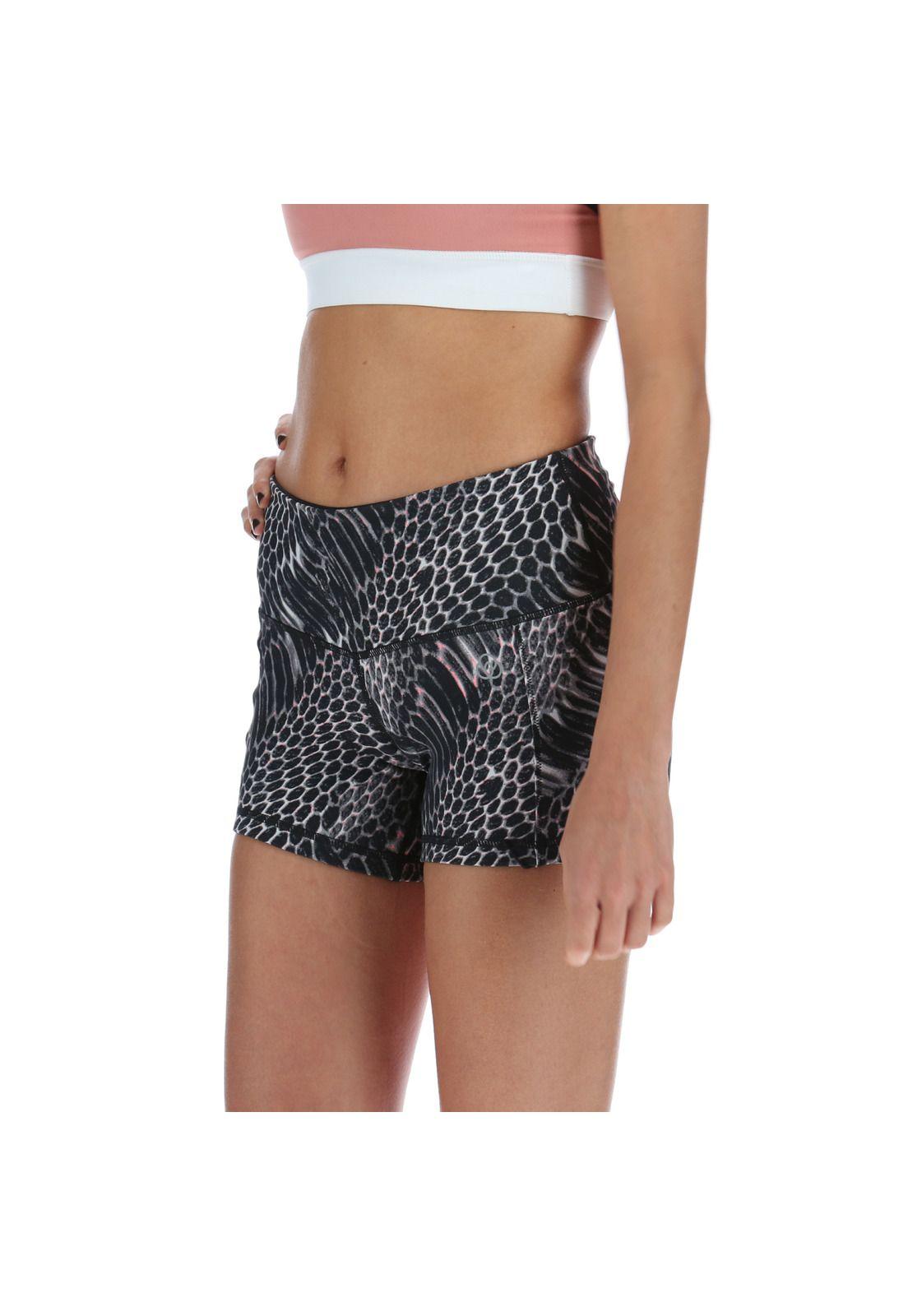 Short Short Legg Print Negro-1