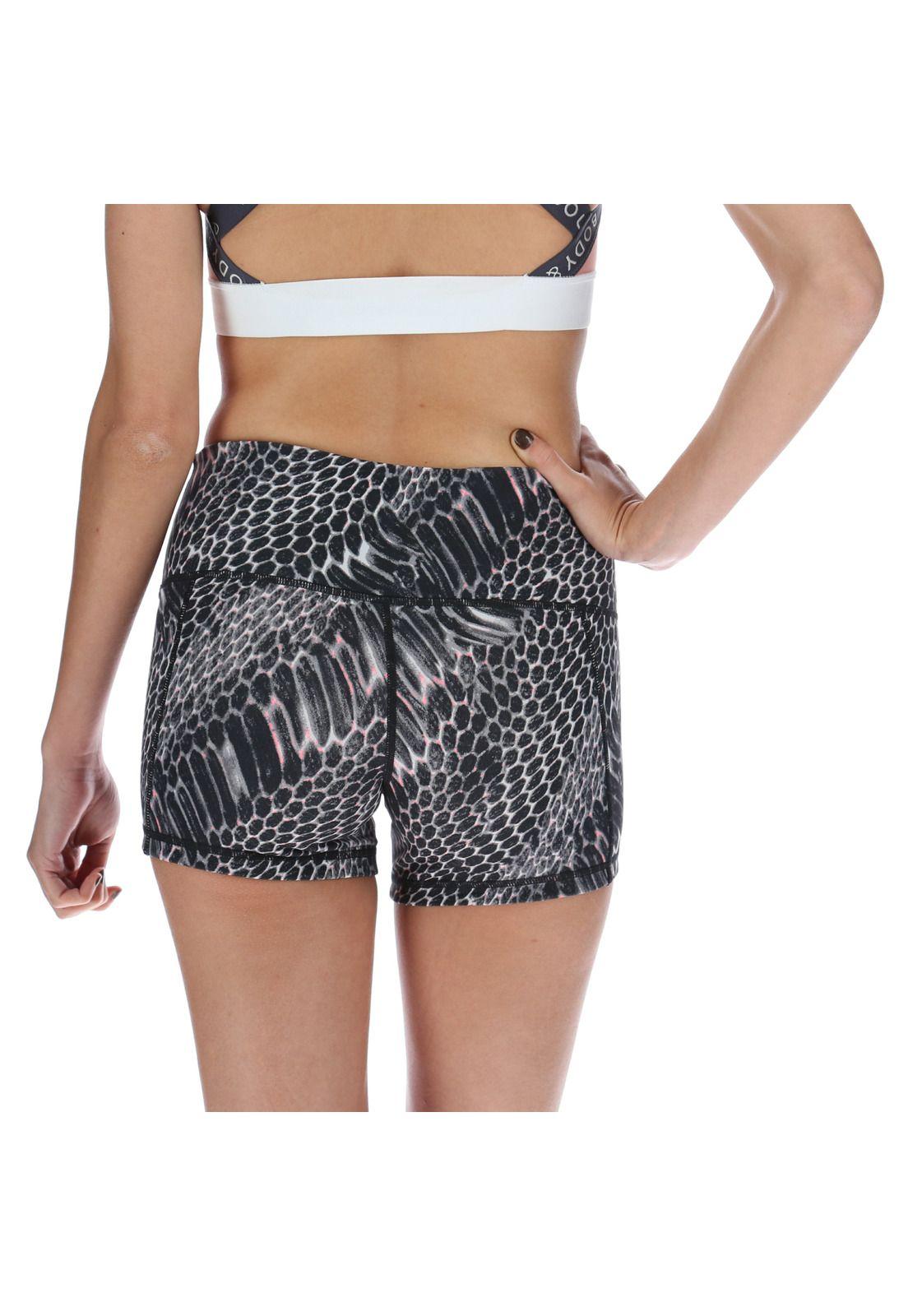 Short Short Legg Print Negro-2