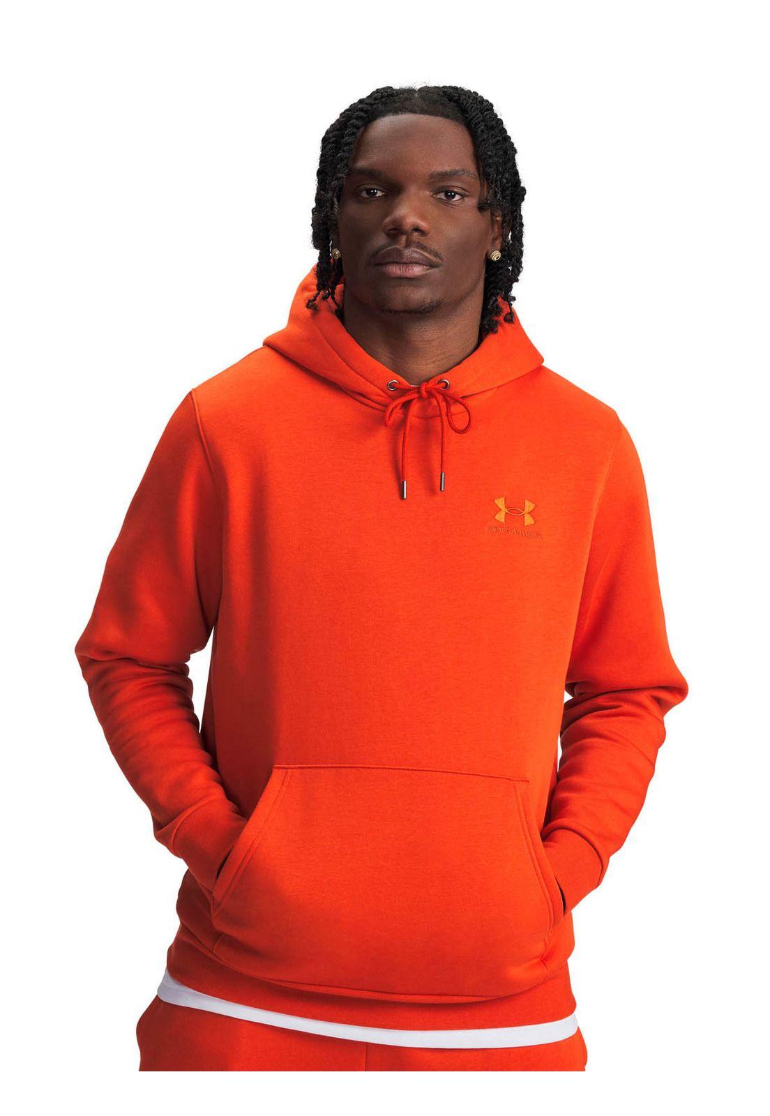 Poleron Lifestyle Hombre Icon Fleece Naranjo -0