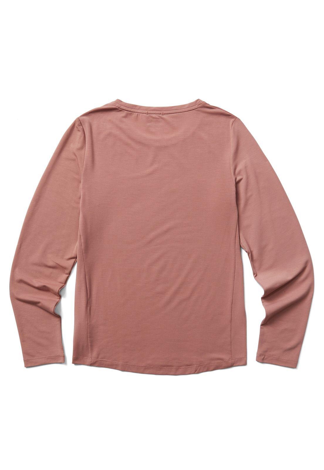 Polera Manga Larga Mujer Tencel Morado-1