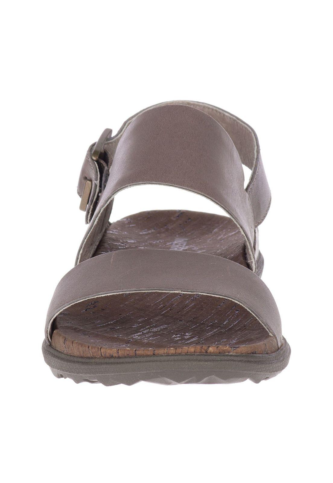 Sandalia Mujer Around Town Luxe Backstrap Café-2