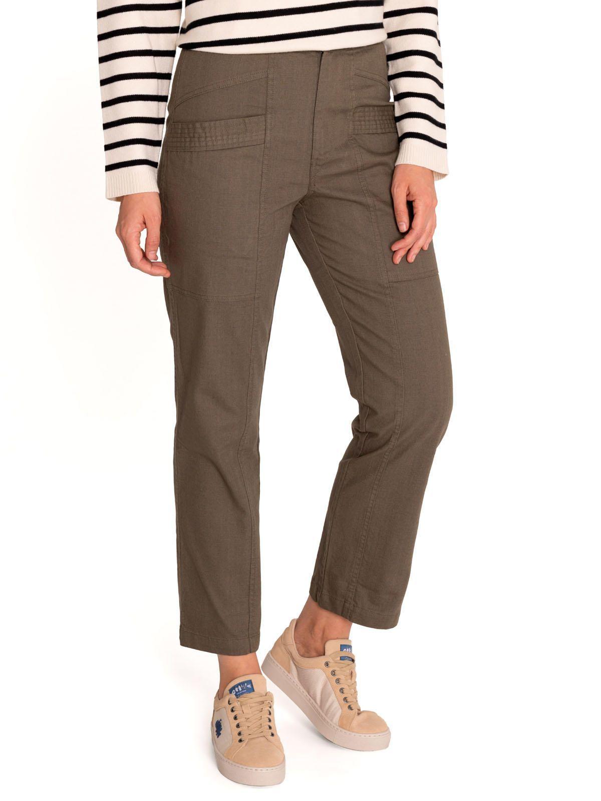 Pantalón Algodón Orgánico Mujer Isis Verde-4