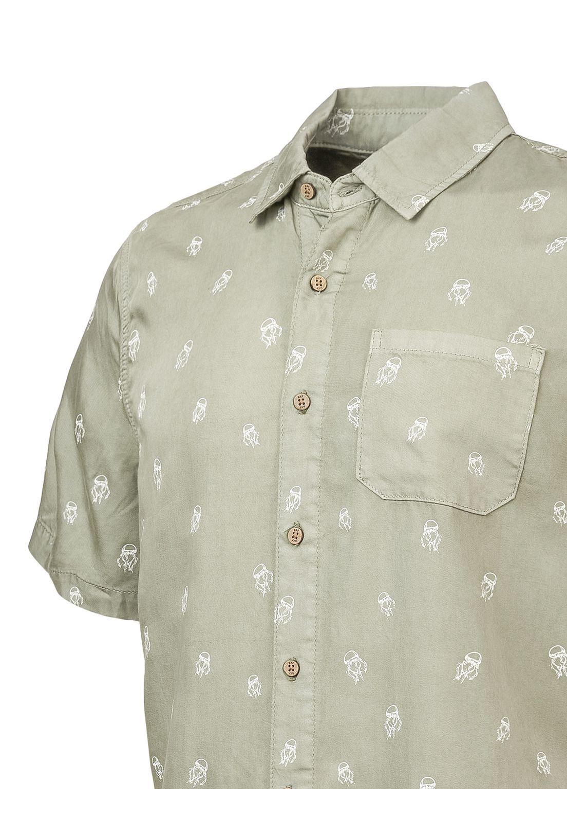 Camisa Tencel Denimprint Verde Claro Hombre-3