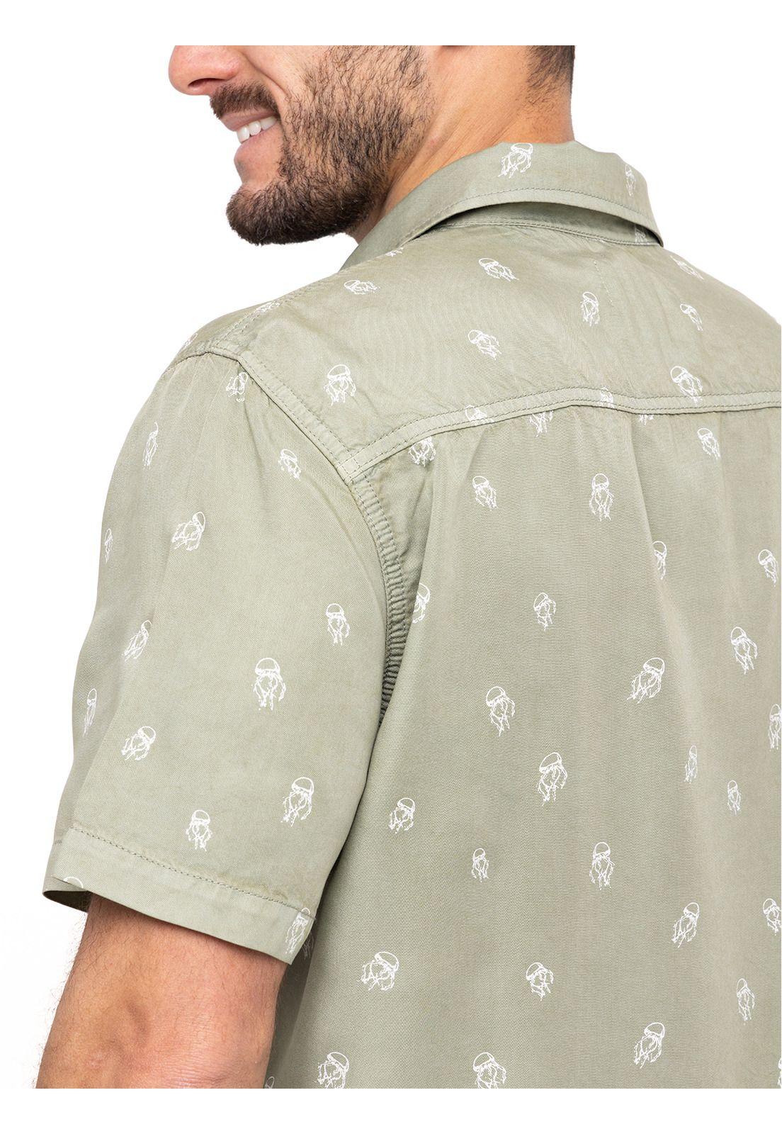 Camisa Tencel Denimprint Verde Claro Hombre-5
