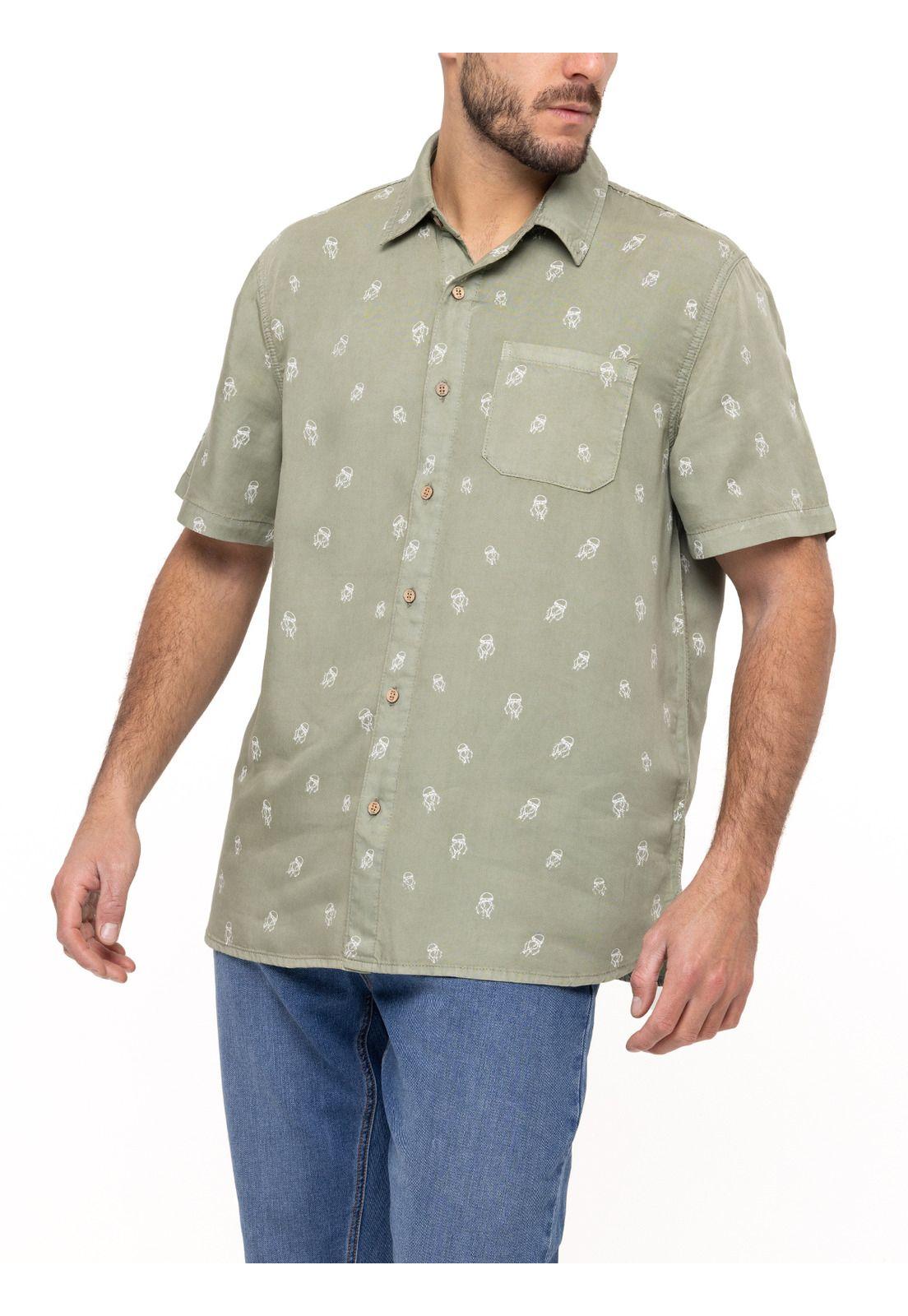 Camisa Tencel Denimprint Verde Claro Hombre-6
