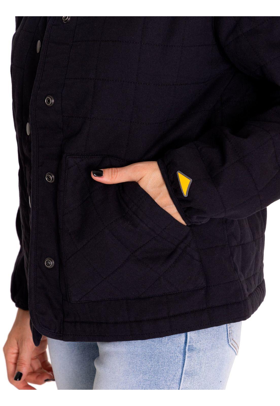 Chaqueta Mujer Heritage Lightweight Quilted Negro-5