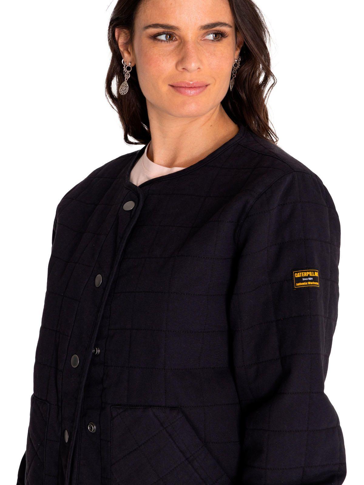 Chaqueta Mujer Heritage Lightweight Quilted Negro-4
