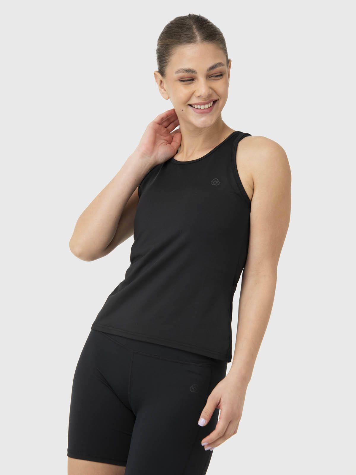 Polera Mujer Open Back Negra-0
