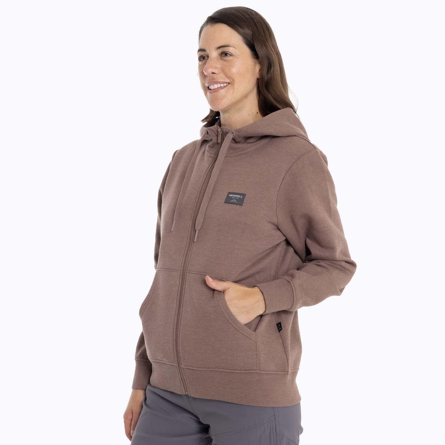 Poleron Mujer Alsek Sweatshirt Café claro Merrell-3