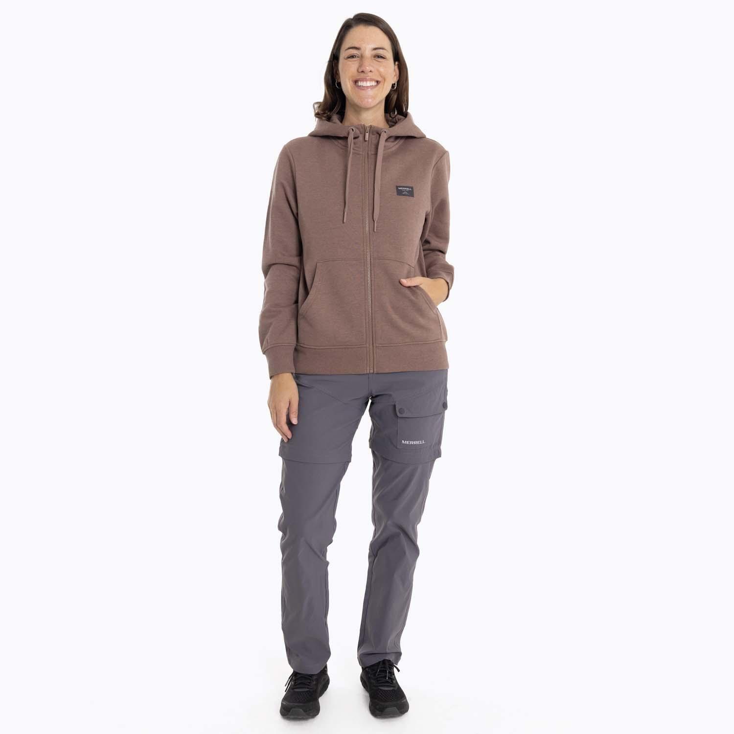 Poleron Mujer Alsek Sweatshirt Café claro Merrell-8