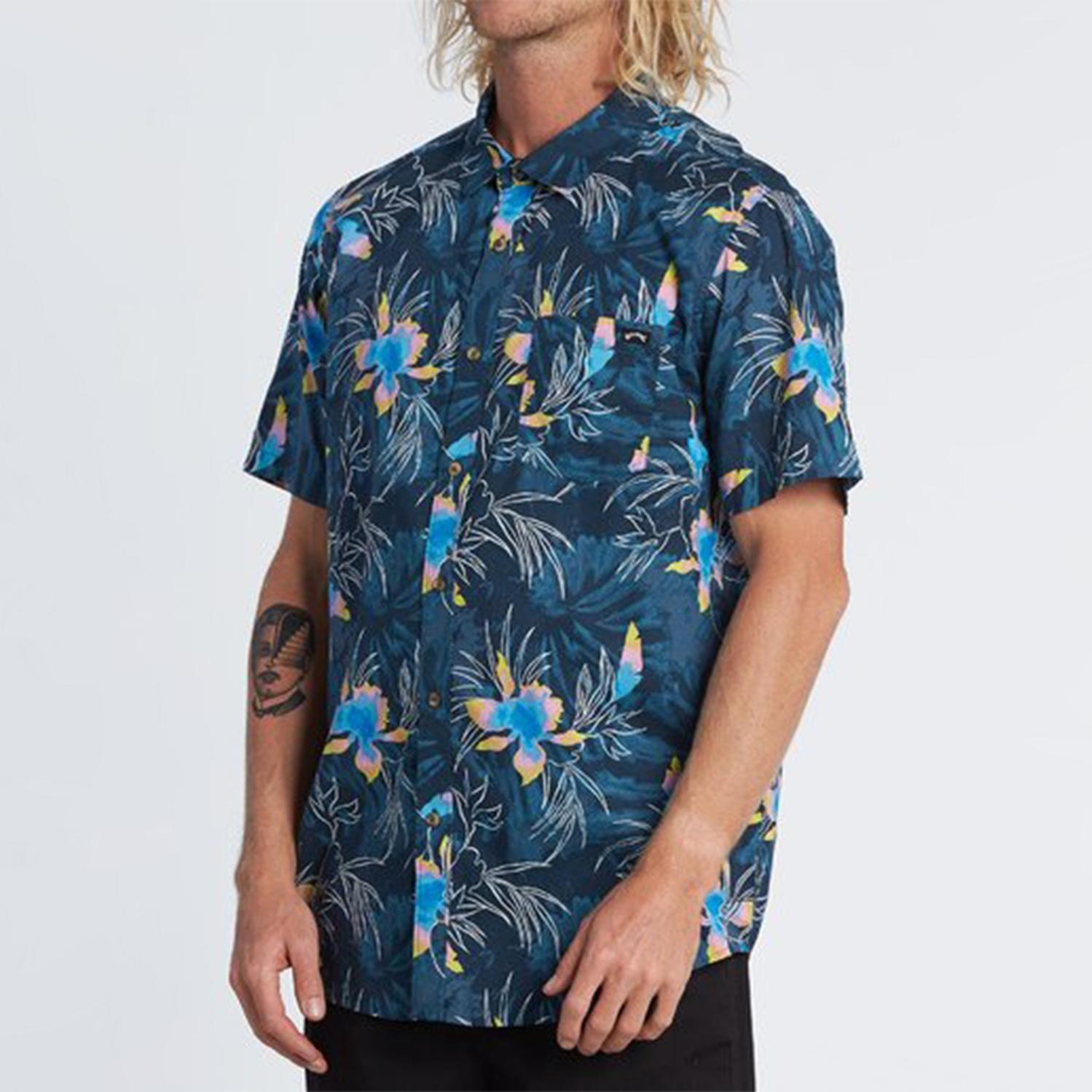 Camisa M/C  Sundays Floral Ss Azul Hombre-1