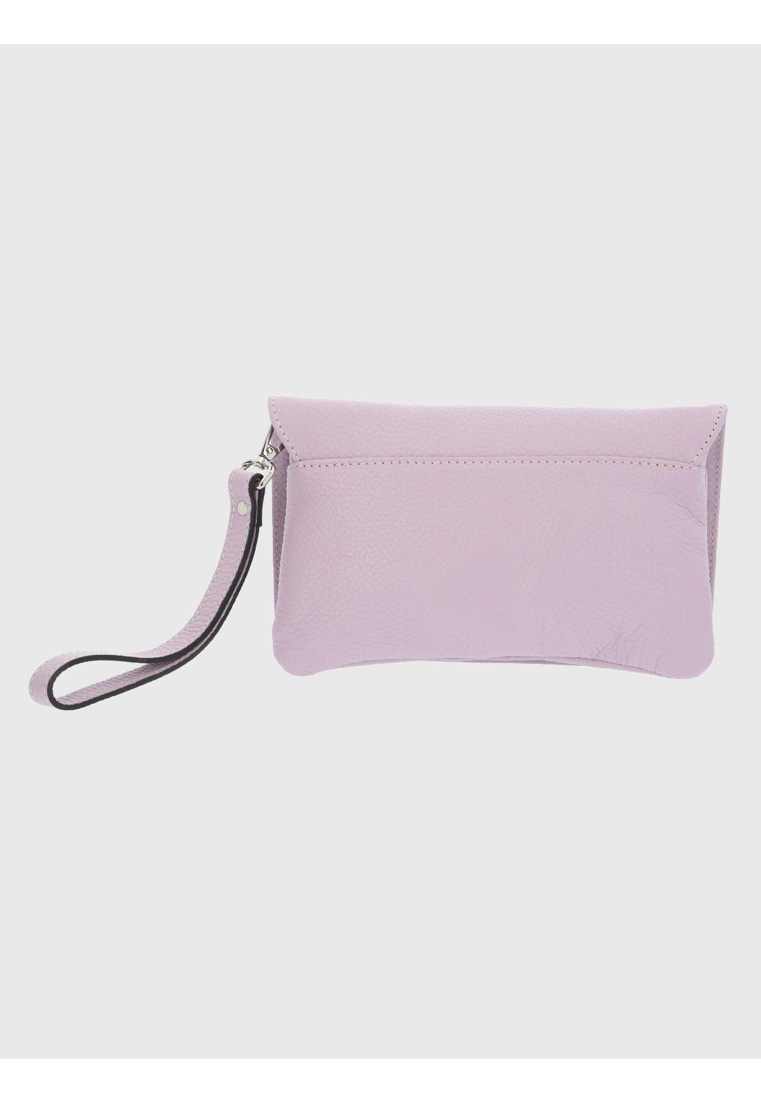 Cartera Italiana Cuero Bianca Cross Morado-2