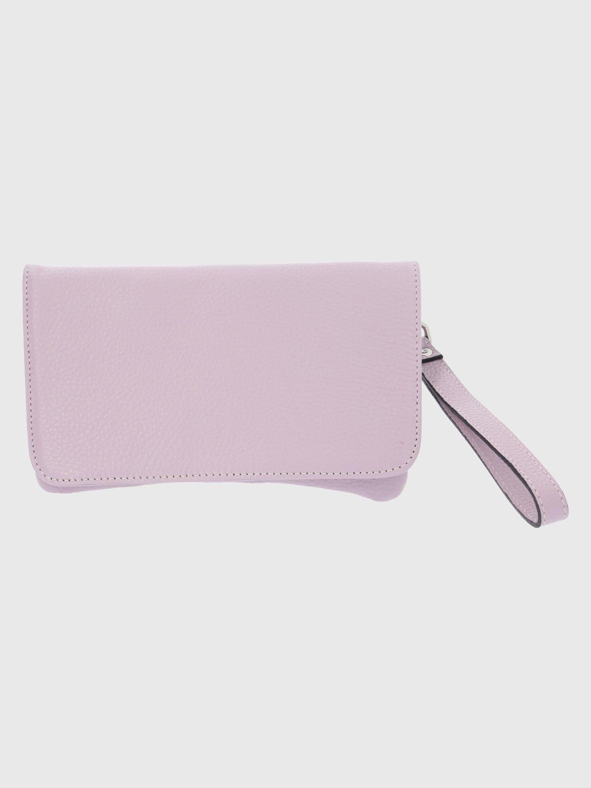 Cartera Italiana Cuero Bianca Cross Morado-0