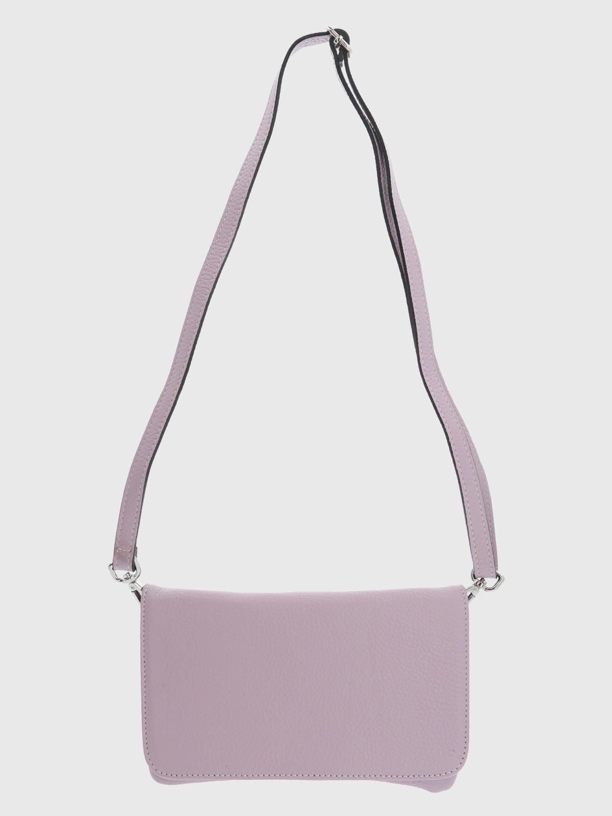 Cartera Italiana Cuero Bianca Cross Morado-3