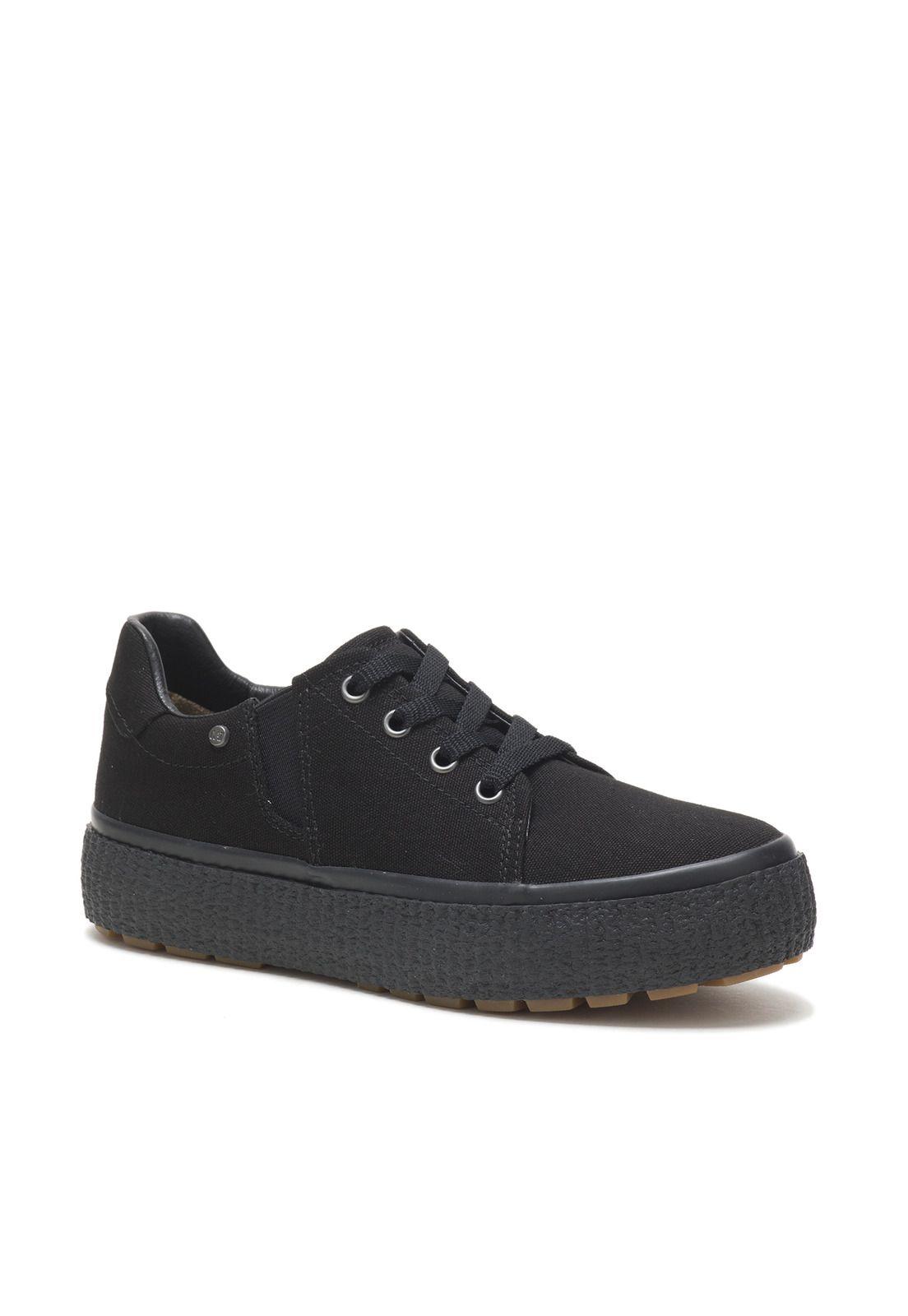 Zapatilla Sidetrack Canvas Negro Mujer-0