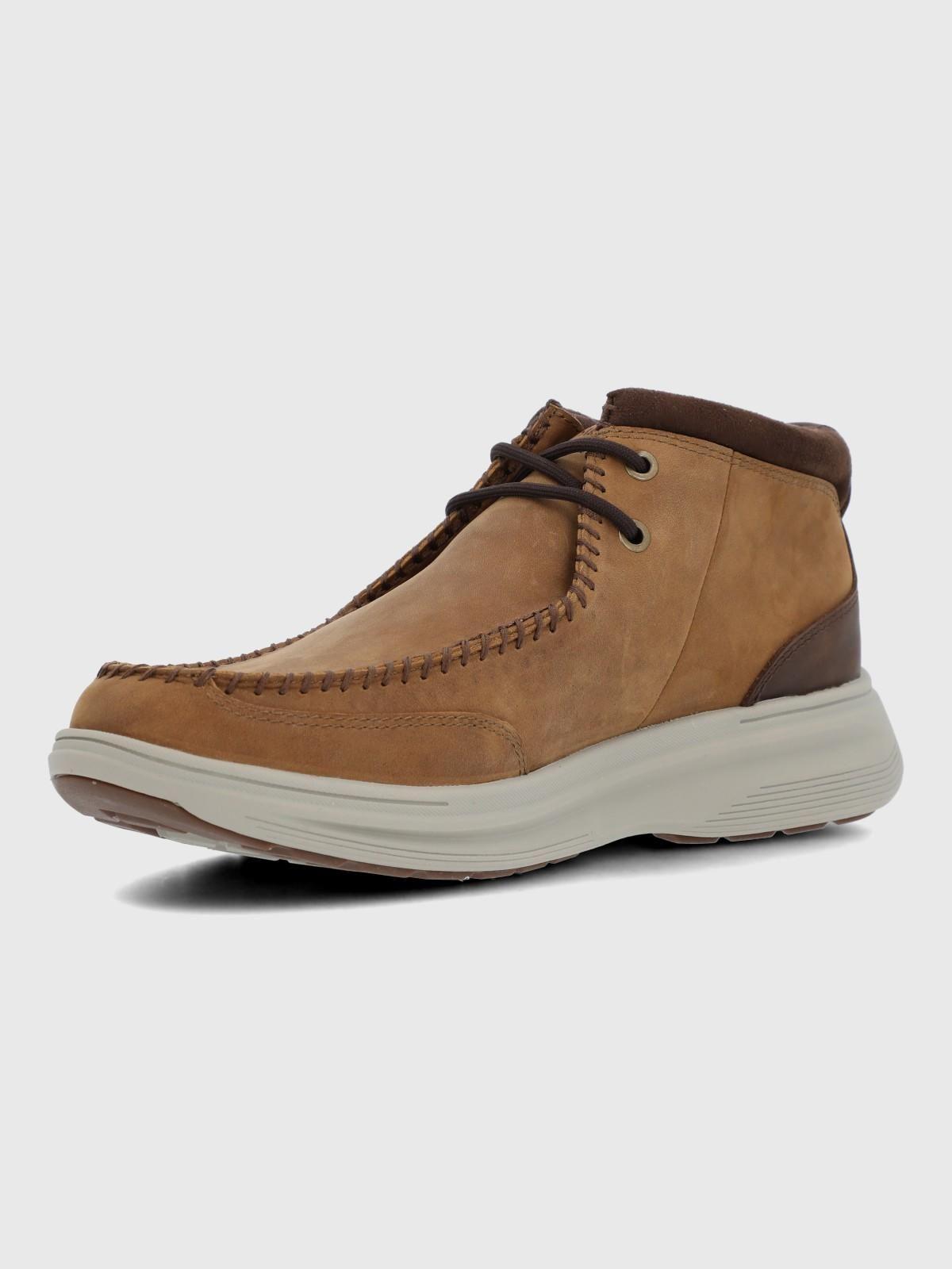 Botin Cuero Hombre Montaro Café-5