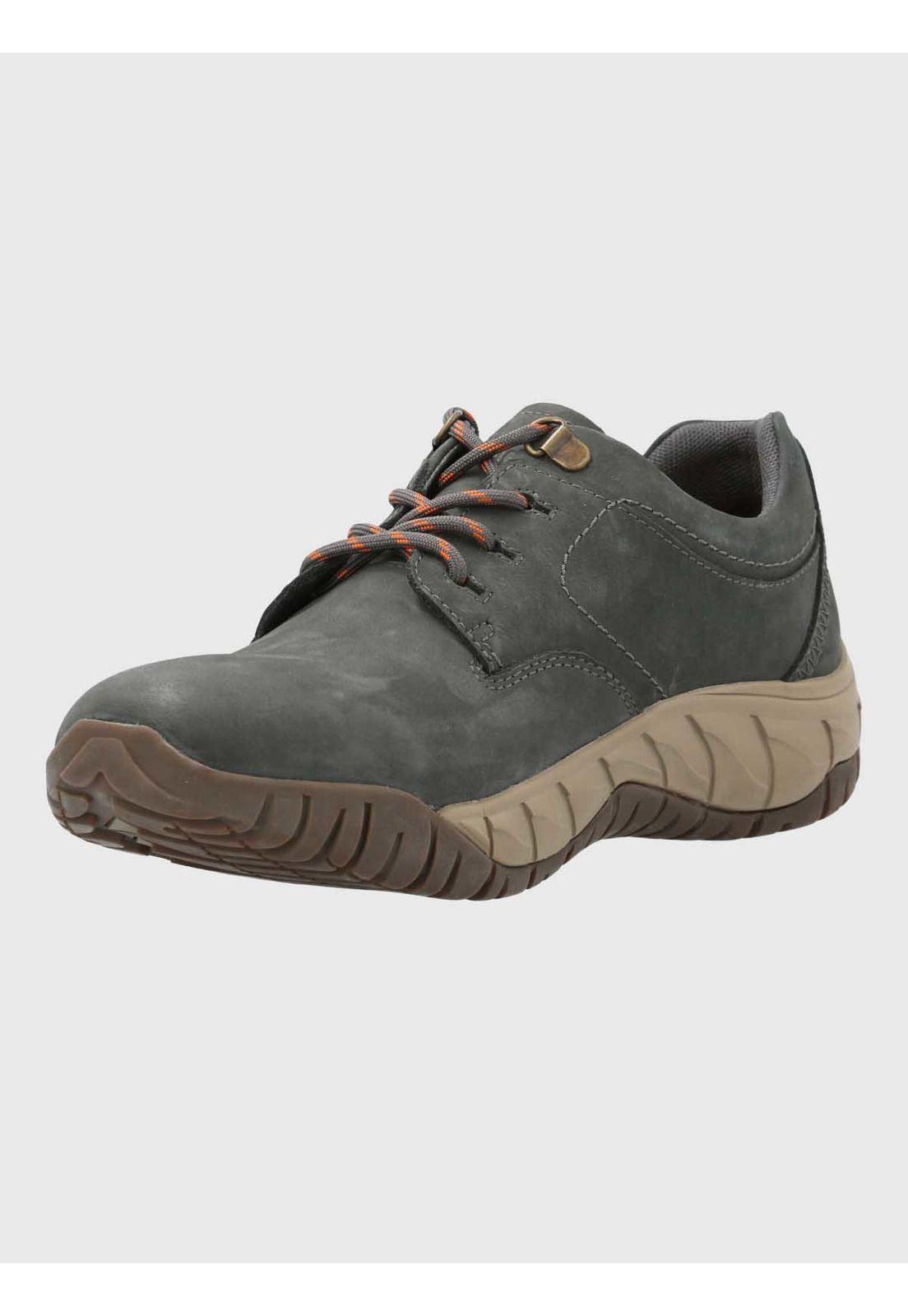 Zapatilla Cuero Hombre Kurth Gris-4