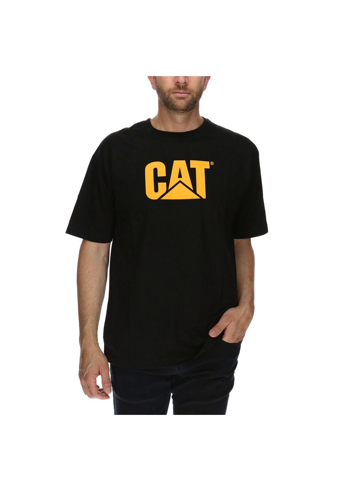 Polera Mc Hombre Logo S/S Hashtag Tee Algodón Negro-0