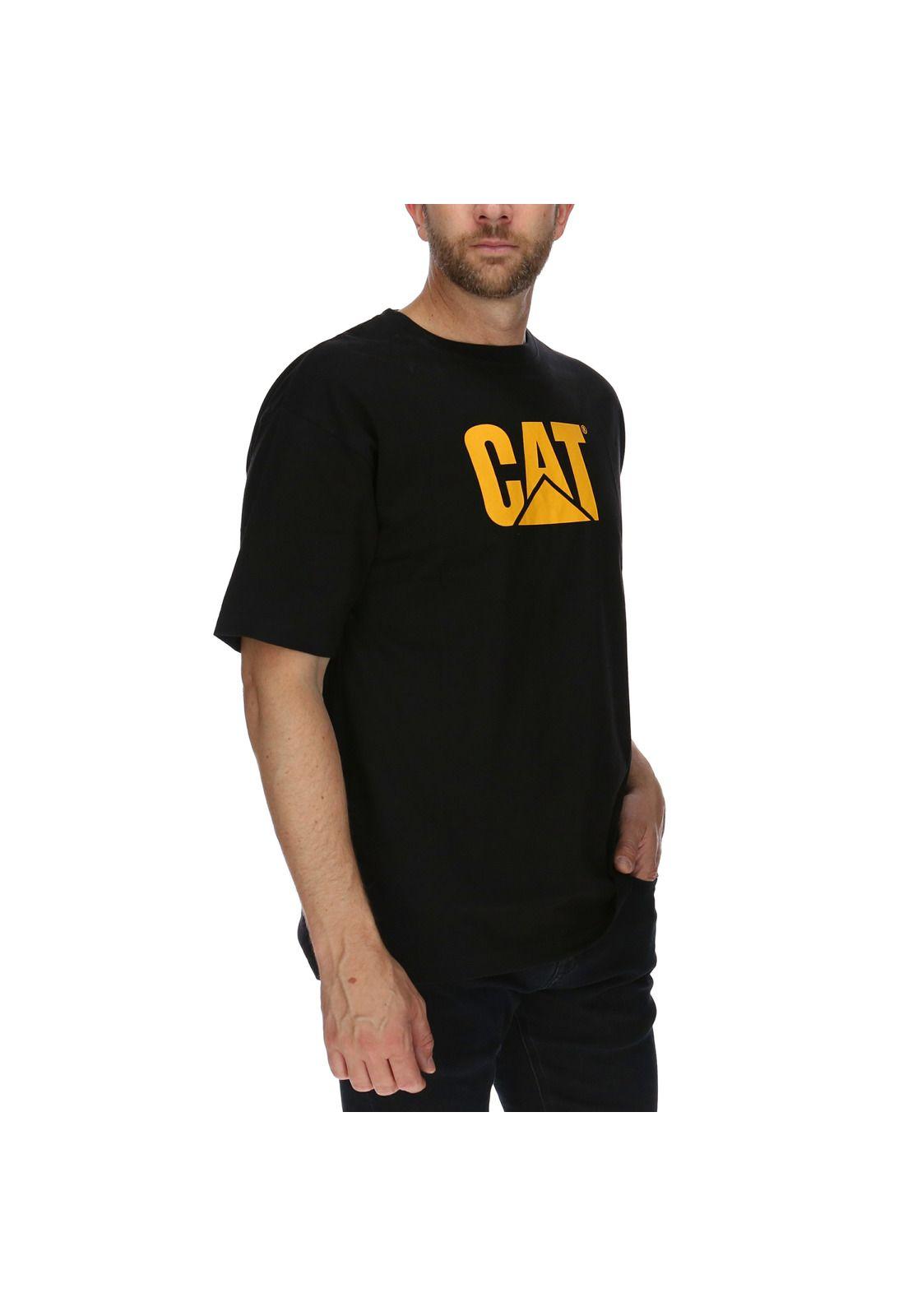 Polera Mc Hombre Logo S/S Hashtag Tee Algodón Negro-3