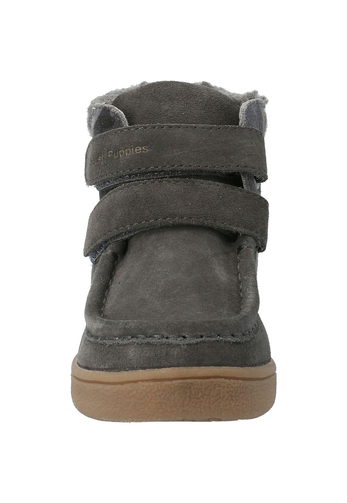 Botin Cuero Niño Koda Velcro Gris-2
