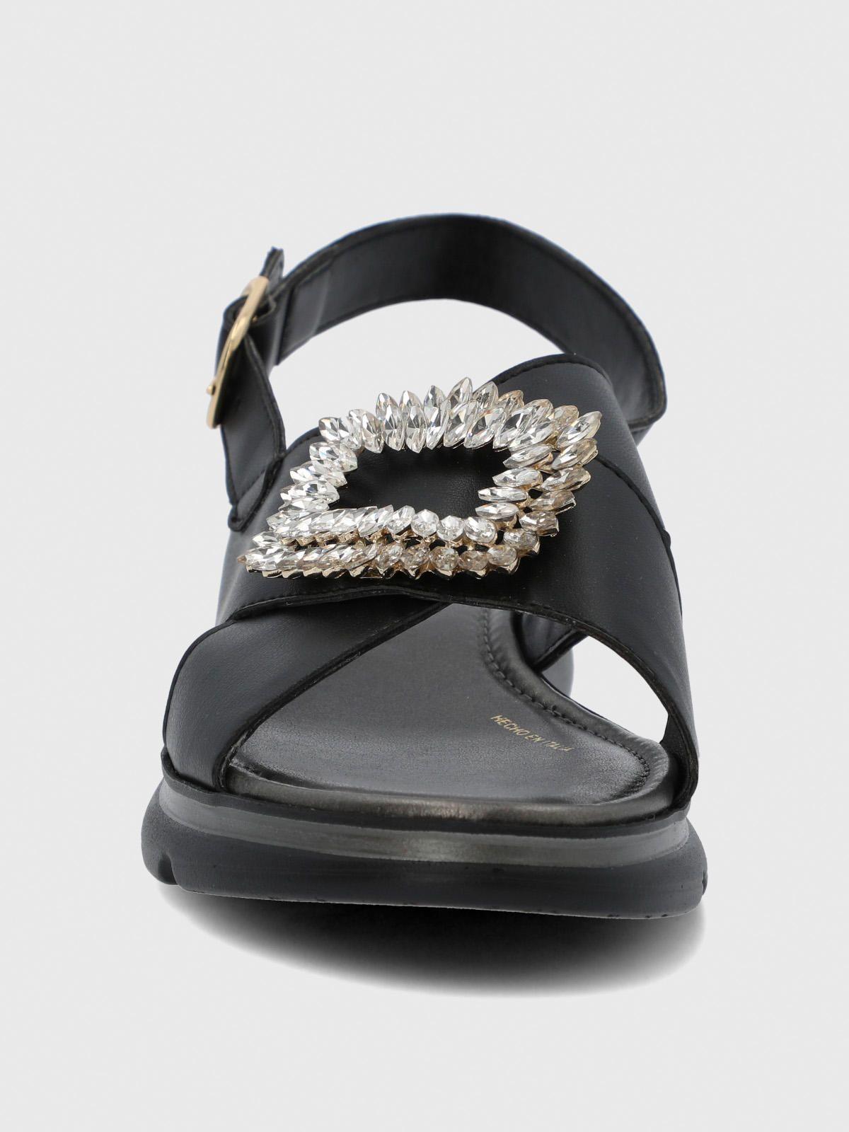 Sandalia Cerutti Mujer Gullo Negra-4