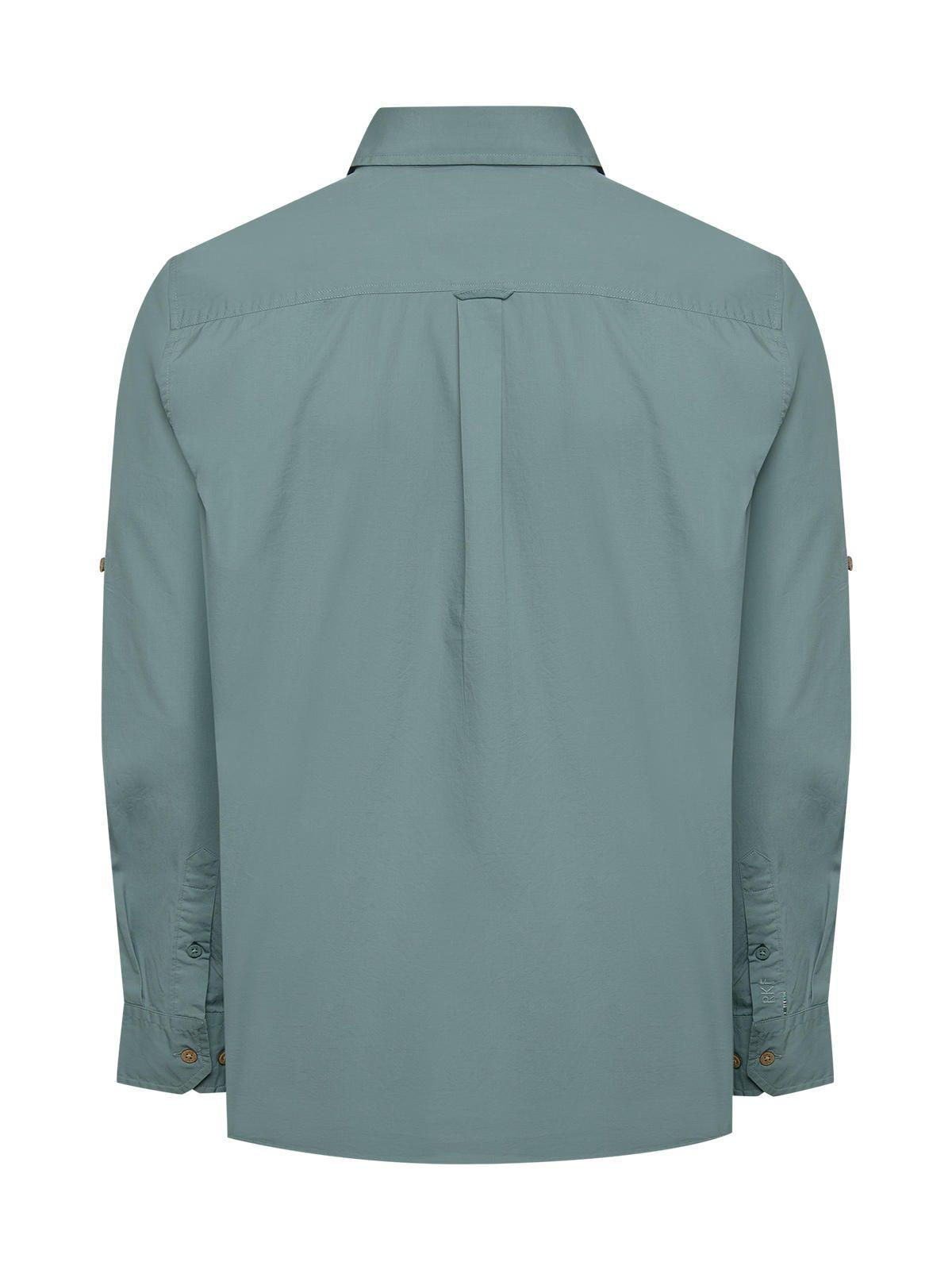 Camisa Algodón Orgánico Hombre Galiton Azul claro-1