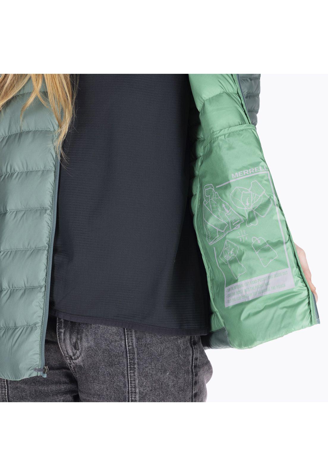 Parka Impermeable Ridgevent Verde Musgo Mujer-4
