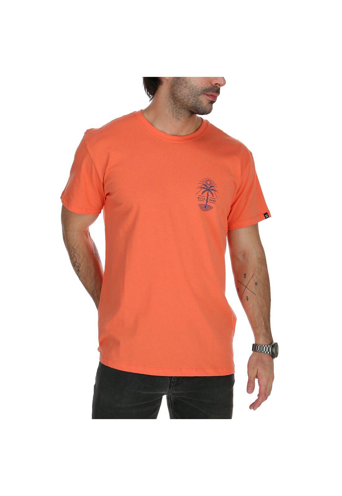 Polera M/C Hombre Treesnake Naranjo-0