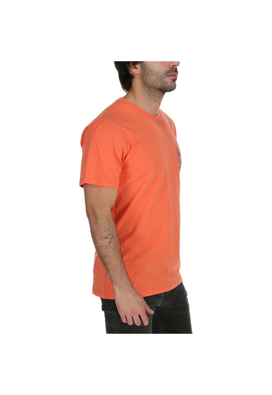 Polera M/C Hombre Treesnake Naranjo-3