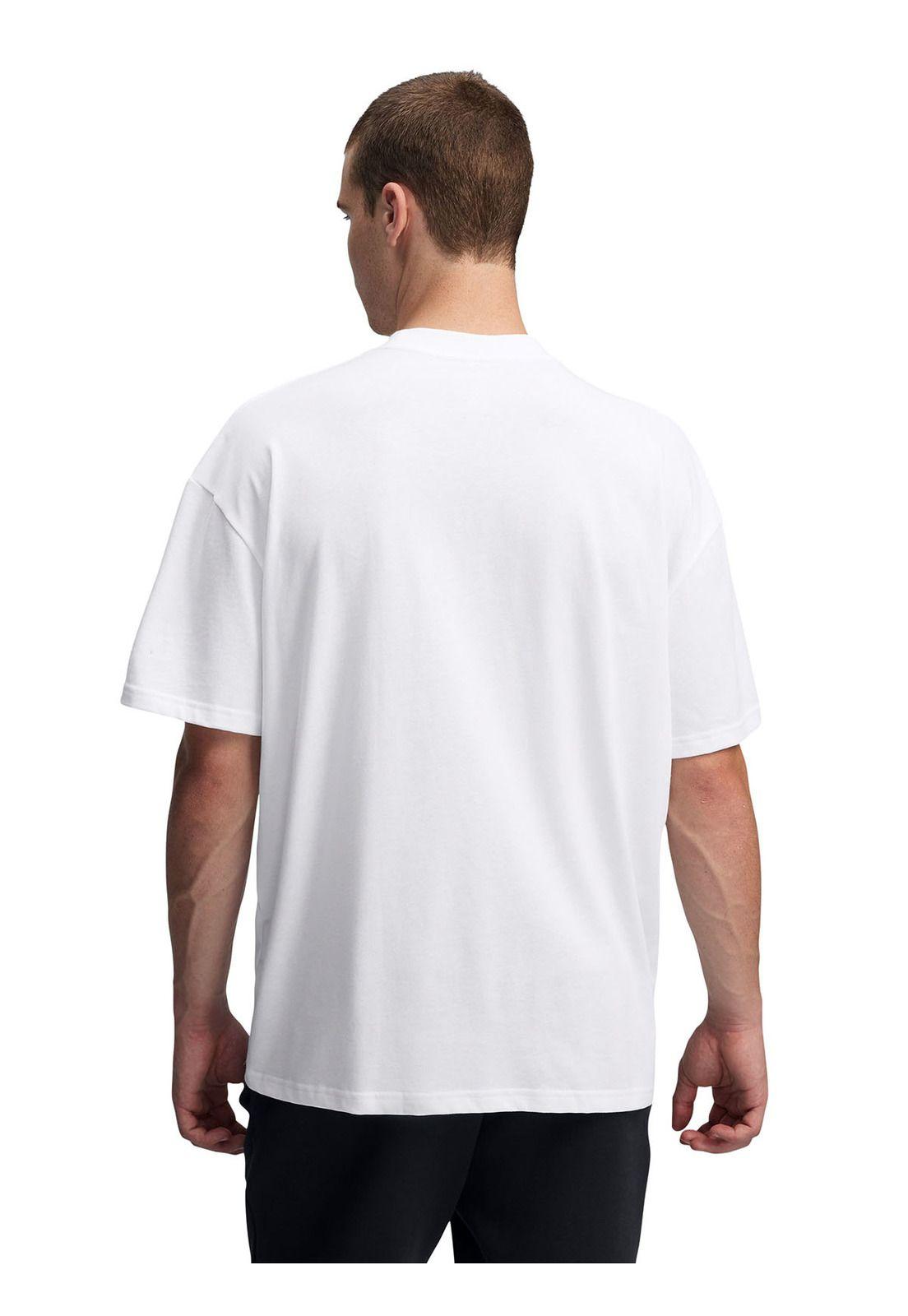 Polera Manga Corta Oversized Hombre Blanco-1