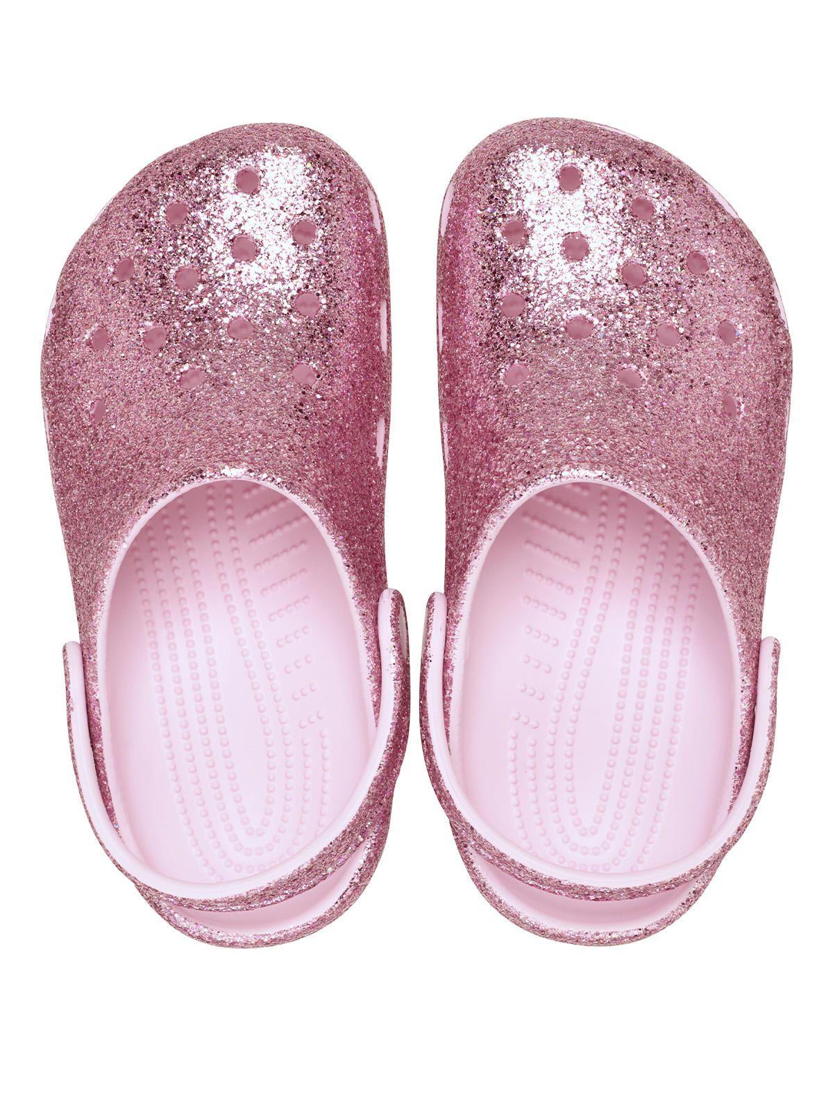 Zueco Niños Pequeños Chunky Glitter T Rosado-3